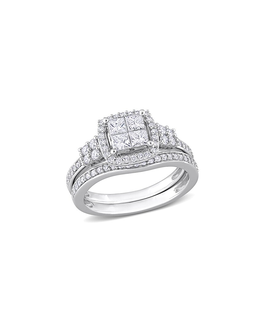Rina Limor 10k 0.93 Ct. Tw. Diamond Halo Ring