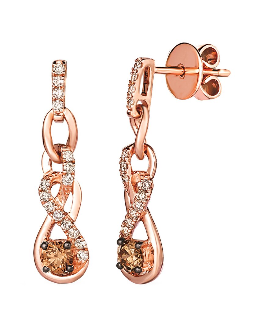 Le Vian 14k Strawberry Gold 0.66 Ct. Tw. Diamond Earrings