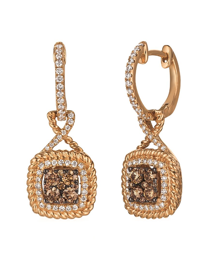 Le Vian 14k Strawberry Gold 0.87 Ct. Tw. Diamond Earrings