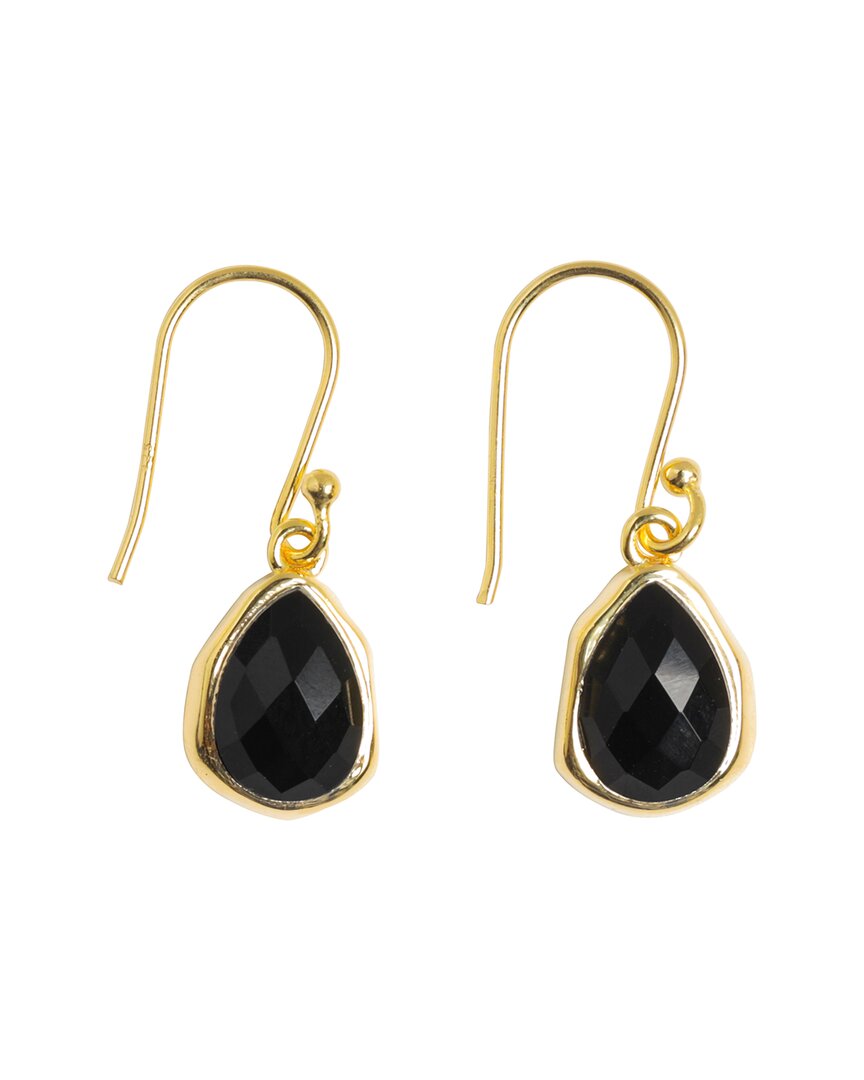 Tiramisu 14k Over Silver 3.87 Ct. Tw. Black Onyx Earrings