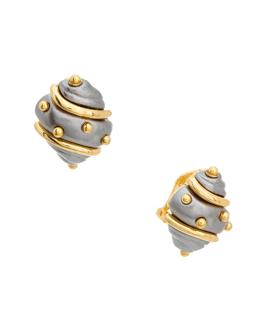 Kenneth Jay Lane Button Earrings