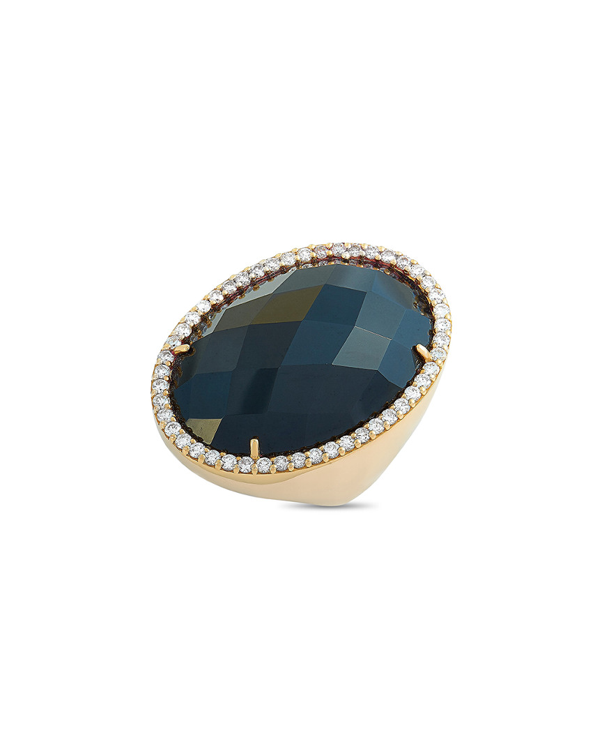 Shop Roberto Coin 18k Rose Gold 0.90 Ct. Tw. Diamond & Onyx Ring (authentic )
