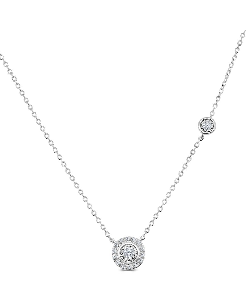 Sabrina Designs 14k 0.11 Ct. Tw. Diamond Solitaire Necklace In Metallic