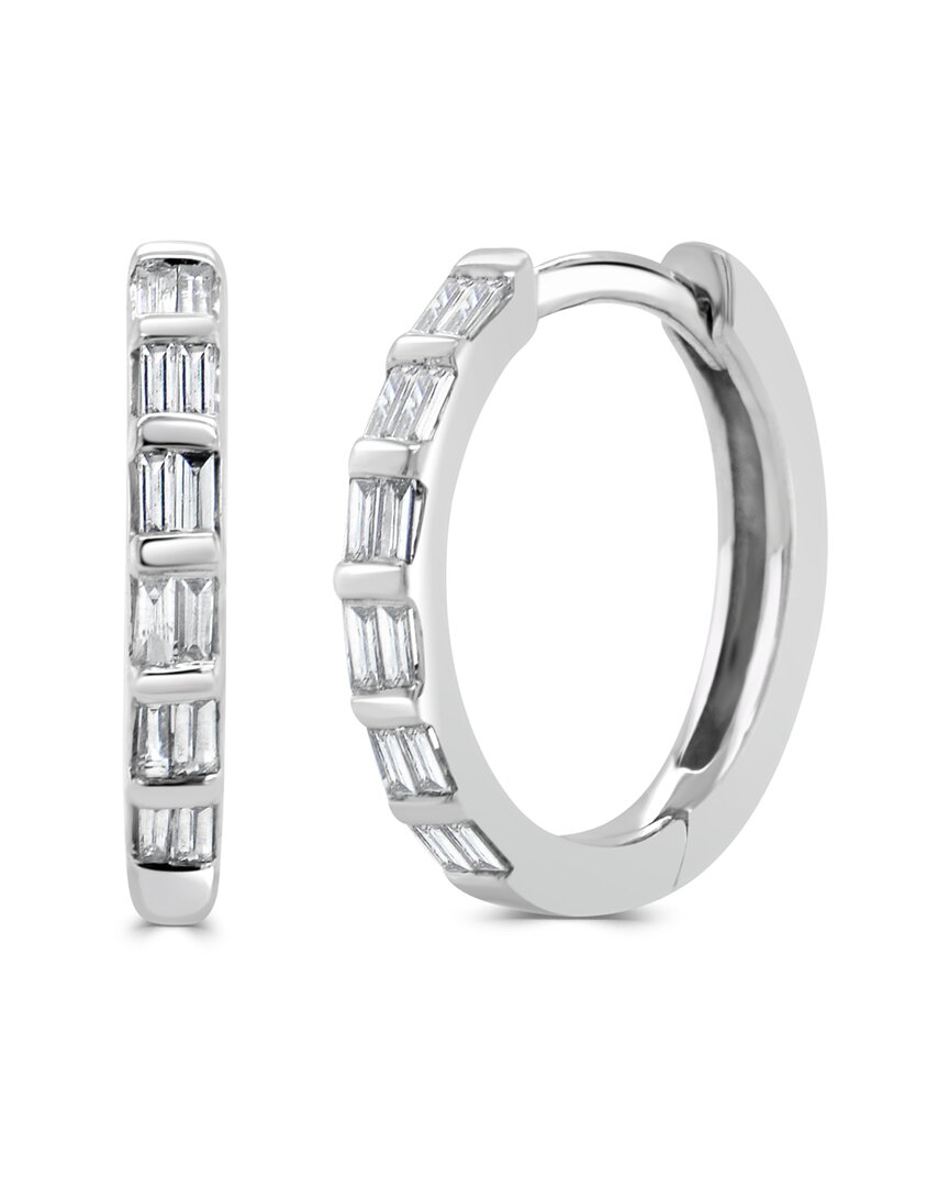 Sabrina Designs 14k 0.21 Ct. Tw. Diamond Huggie Earring In Metallic