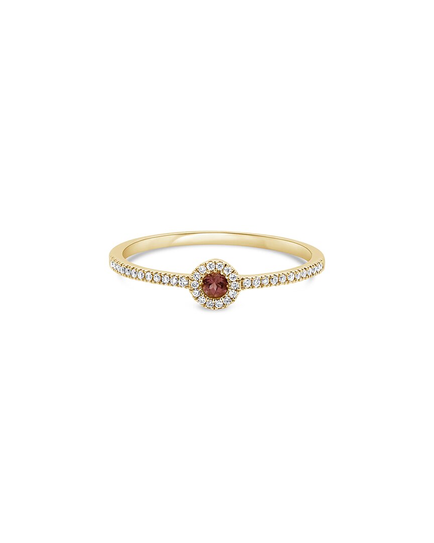 Sabrina Designs 14k 0.05 Ct. Tw. Diamond Tourmaline Birthstone Ring In Gold