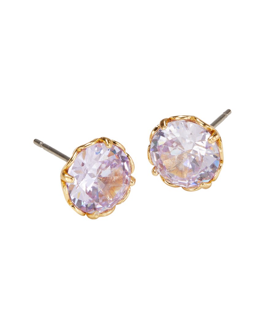 KATE SPADE THAT SPARKLE CZ ROUND EARRINGS