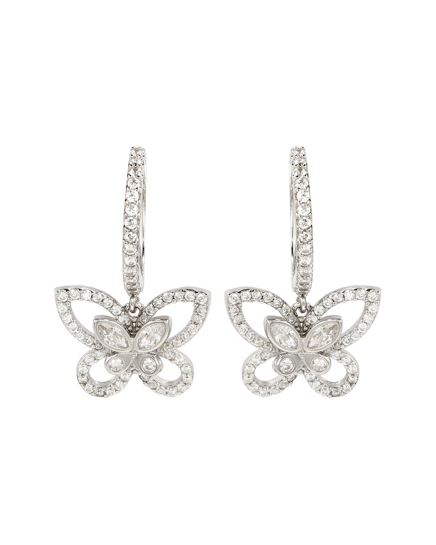 Suzy Levian Cz Jewelry Suzy Levian Silver Cz Butterfly Earrings