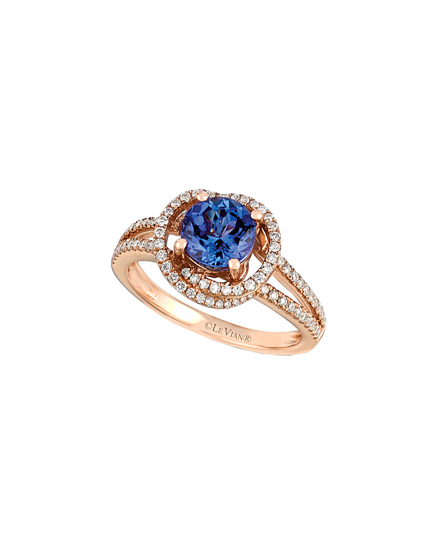 Le Vian 14k Rose Gold 1.57 Ct. Tw. Diamond & Tanzanite Ring