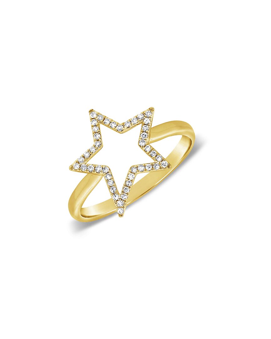 Sabrina Designs 14k 0.14 Ct. Tw. Diamond Star Ring