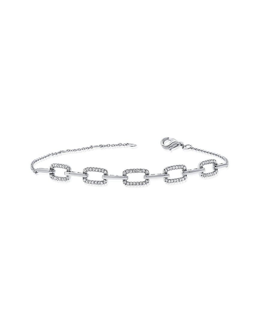 Sabrina Designs 14k 0.26 Ct. Tw. Diamond Link Bracelet