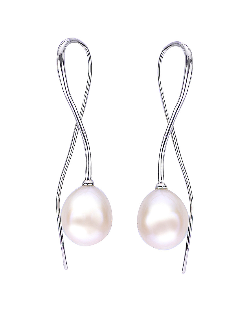 Pearls Imperial Silver 9-10mm Pearl Earrings