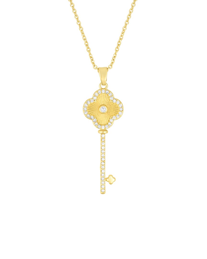 Adornia Cz 14k Plated Necklace