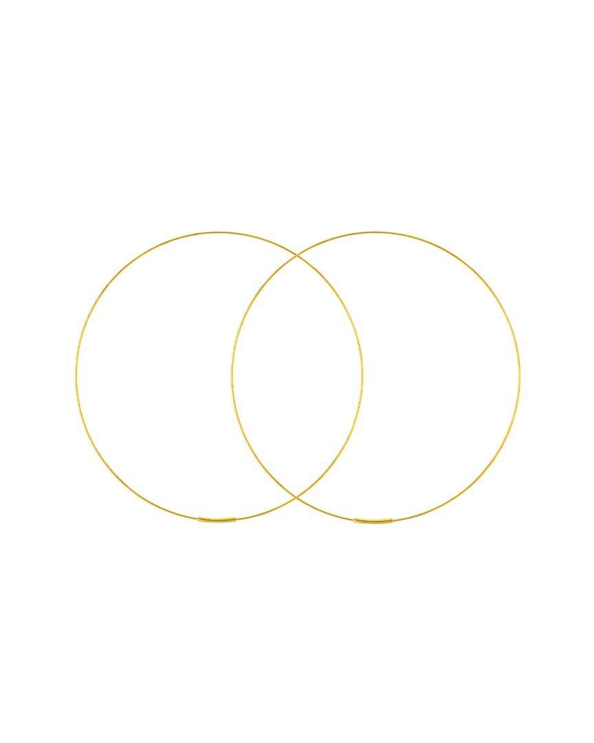 Hawley St 75mm Endless Wire Hoop Earrings In Gold