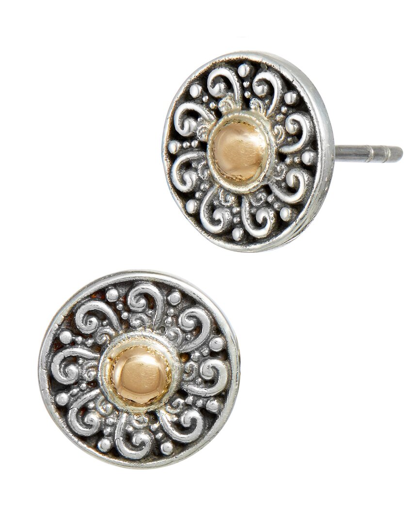 Savvy Cie 18k Rose Gold Over Silver Bali Earrings
