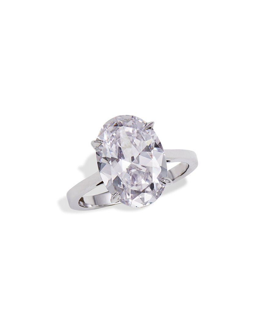 Savvy Cie Silver Cz Solitaire Ring