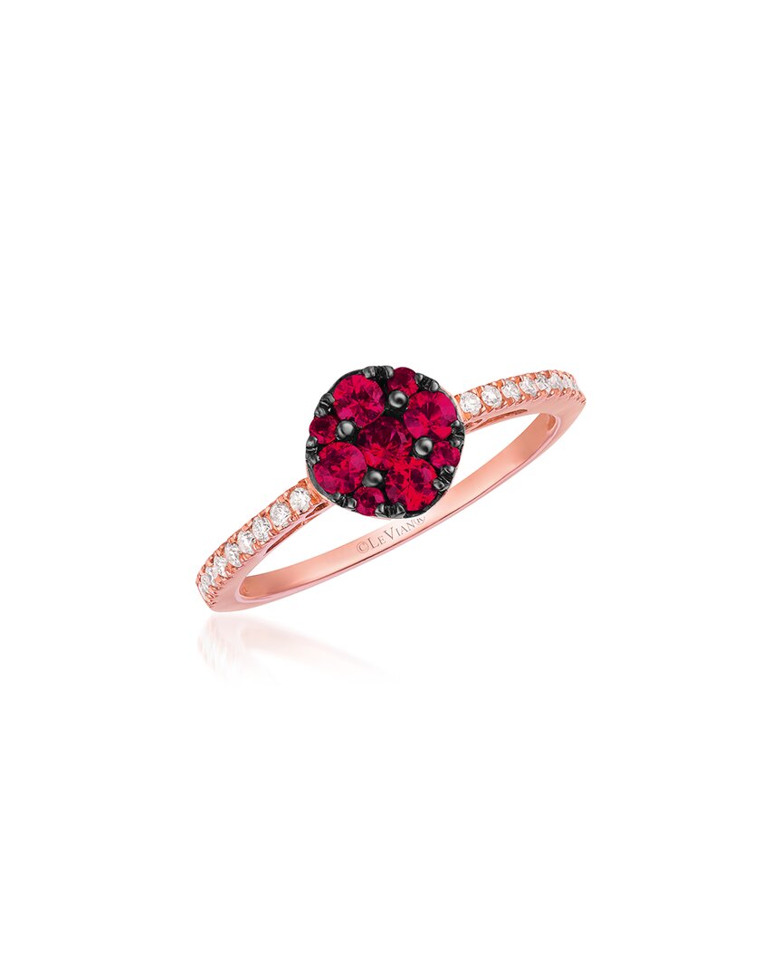Le Vian ® 14k Strawberry Gold® 0.59 Ct. Tw. Diamond & Ruby Ring