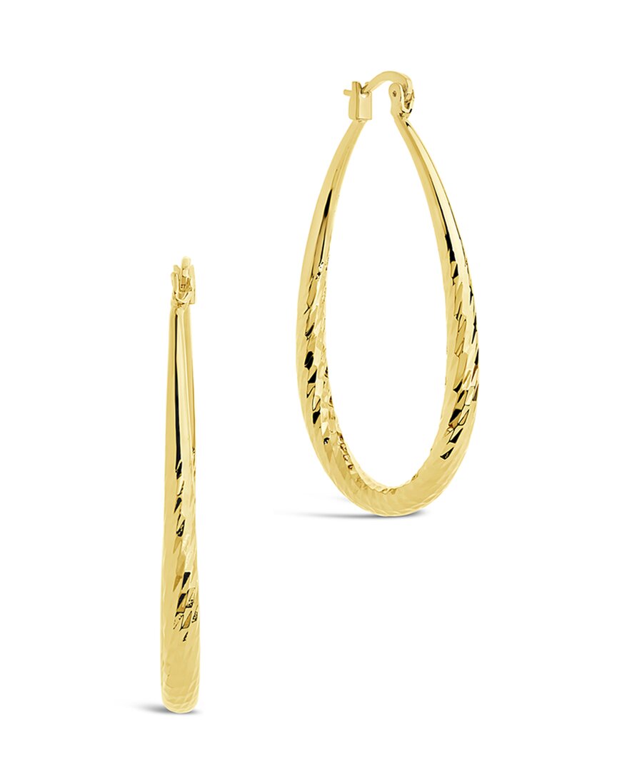 Sterling Forever 14k Plated Lara Tube Hoops