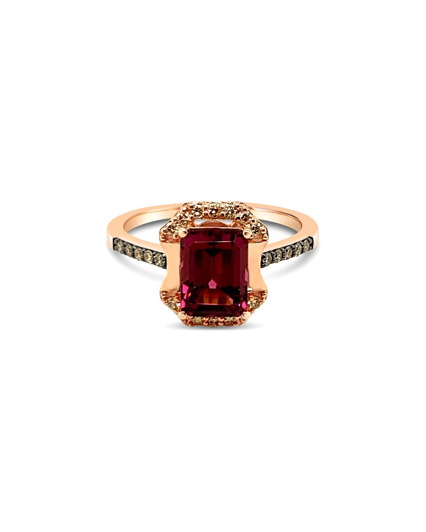 Le Vian ® Raspberry Rhodolite® 14k Rose Gold 1.95 Ct. Tw. Diamond & Rhodolite Ring In Gold