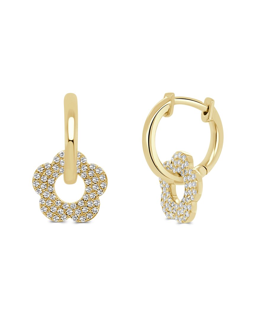 Sabrina Designs 14k 0.30 Ct. Tw. Diamond Dangle Flower Earrings In Gold