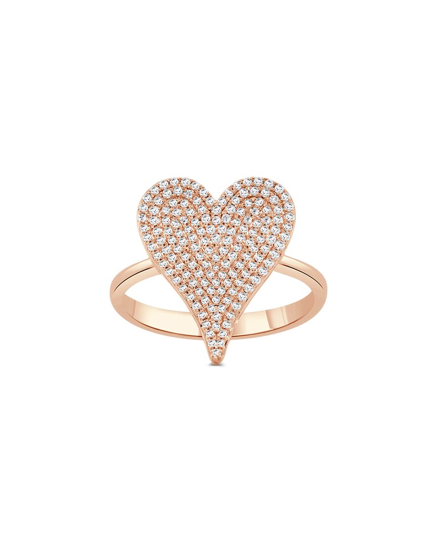 Sabrina Designs 14k Rose Gold 0.33 Ct. Tw. Diamond Pave Heart Ring In Gold