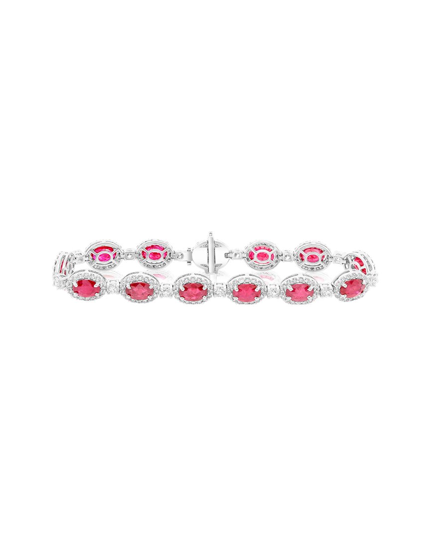 Diana M. Fine Jewelry 18K 16.03 ct. tw. Diamond & Ruby Bracelet