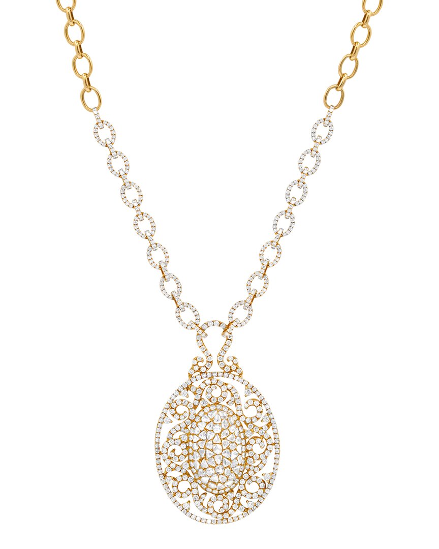 Diana M. Fine Jewelry 18k 12.43 Ct. Tw. Diamond Necklace
