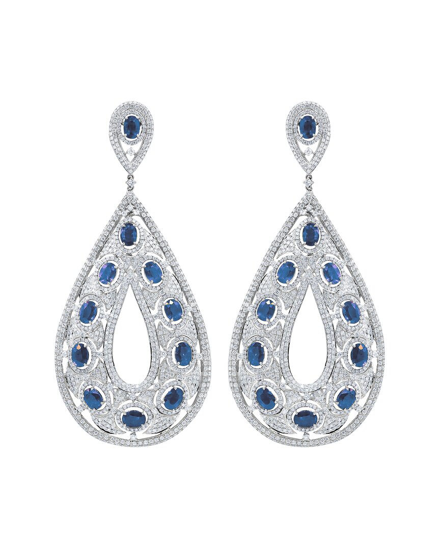 Diana M. Fine Jewelry 18K 39.80 ct. tw. Diamond & Tanzanite Earrings