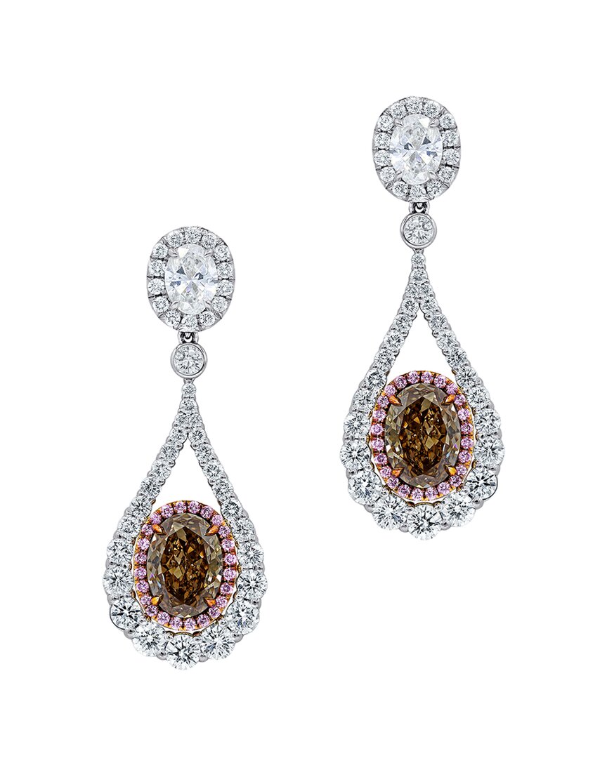 Diana M. Fine Jewelry Platinum 5.40 ct. tw. Diamond Earrings