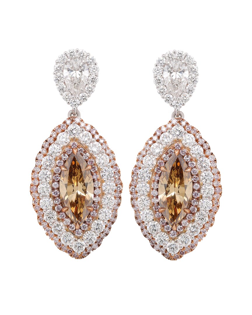 Diana M. Fine Jewelry 18k 8.63 Ct. Tw. Diamond Earrings