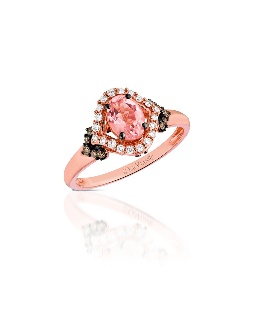 Le Vian ® 14k Strawberry Gold® 0.90 Ct. Tw. Diamond & Morganite Ring