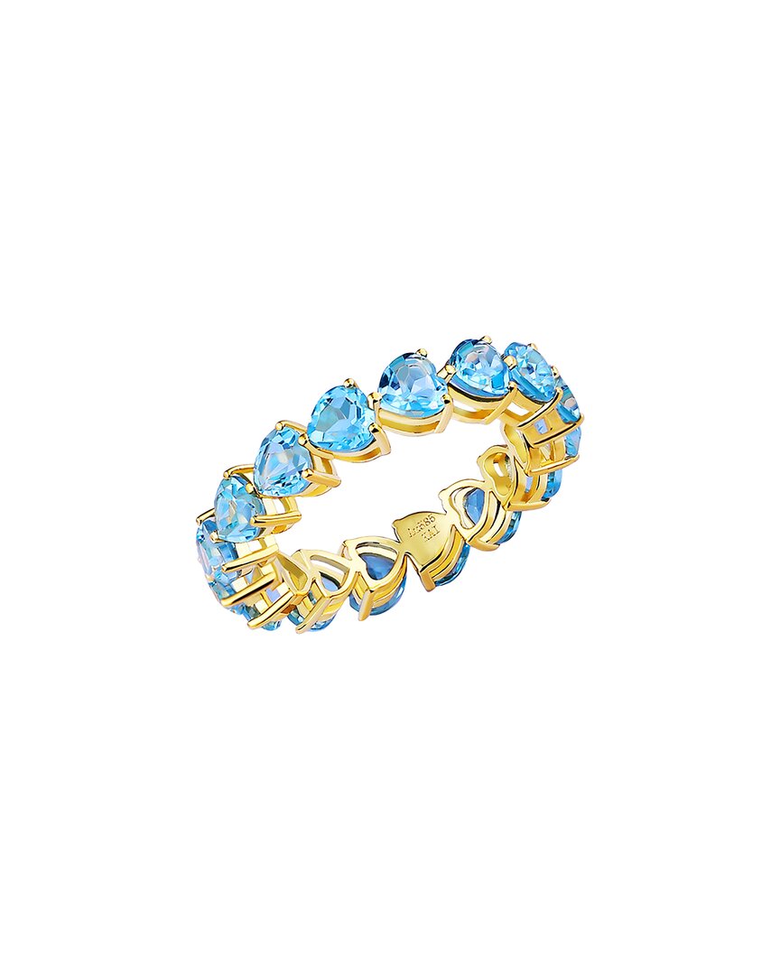 Kai Fine Jewelry 14k 5.00 Ct. Tw. Topaz Eternity Ring In Gold