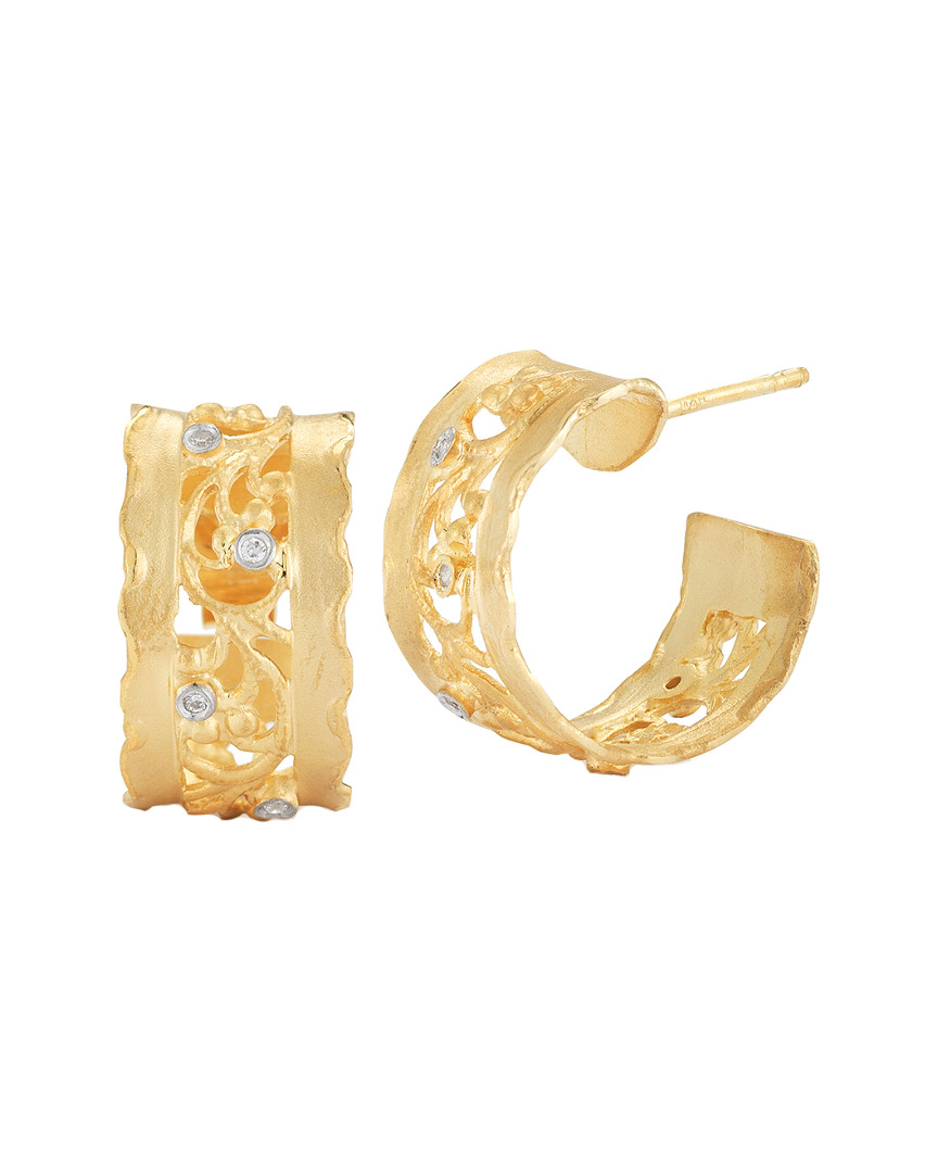 I. Reiss 14k 0.05 Ct. Tw. Diamond Hoops