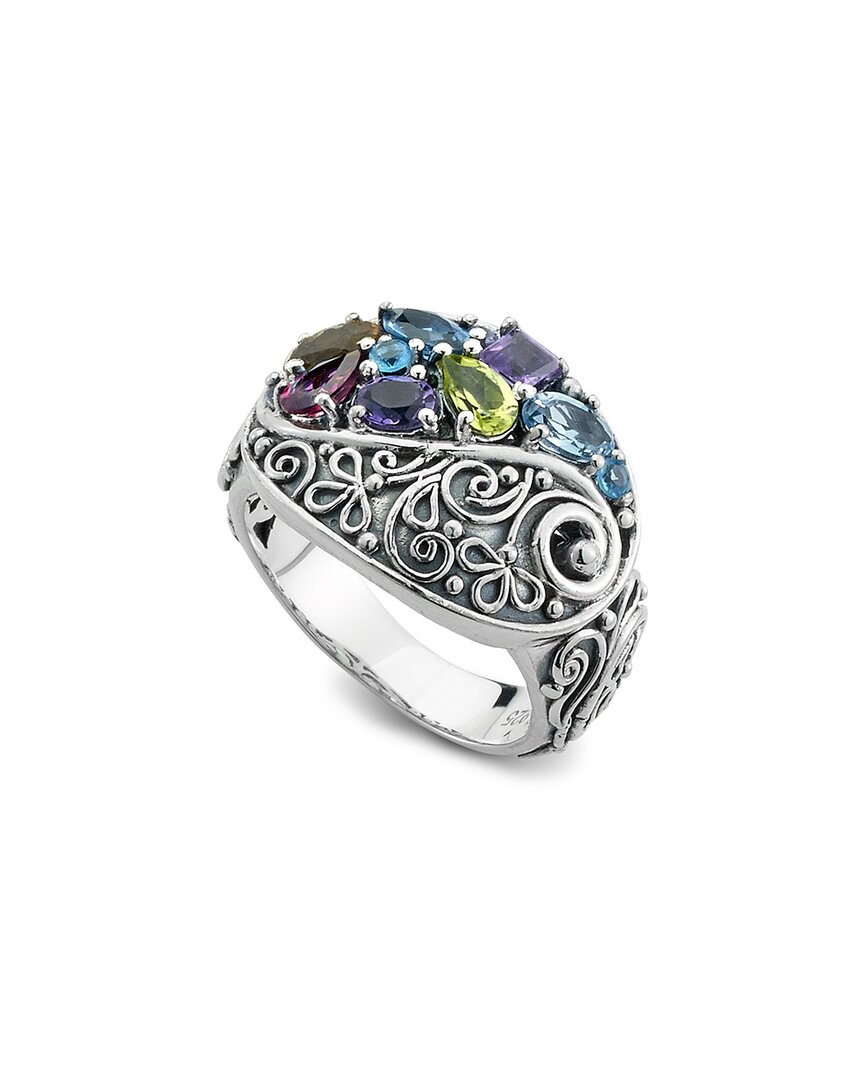 Samuel B. Silver 1.56 Ct. Tw. Gemstone Balinese Ring