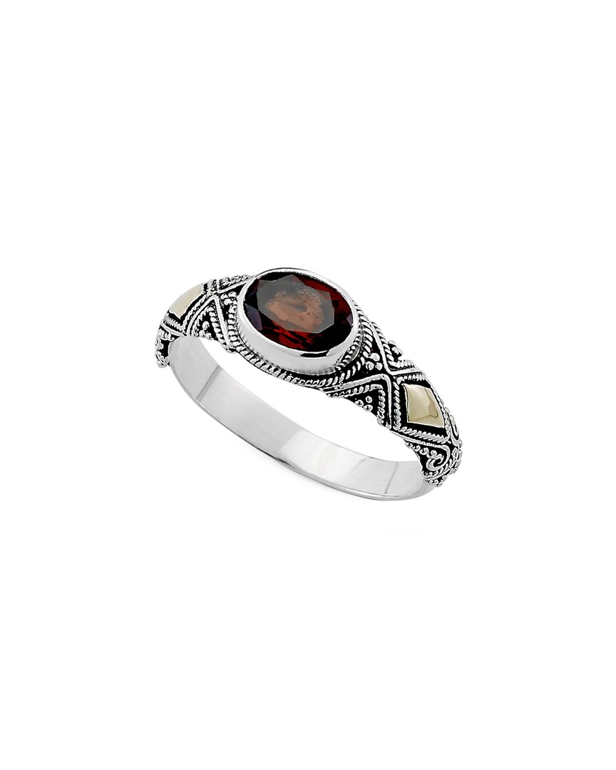 Samuel B. 18k & Silver 0.95 Ct. Tw. Garnet Ring