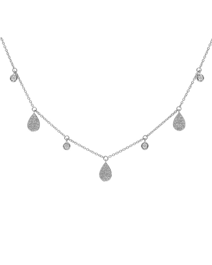 Diana M. Fine Jewelry 14k 0.22 Ct. Tw. Diamond Necklace