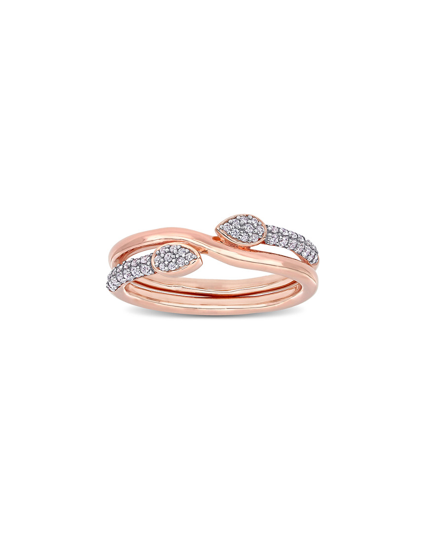 Rina Limor 10k Rose Gold 0.25 Ct. Tw. Diamond Twist Ring