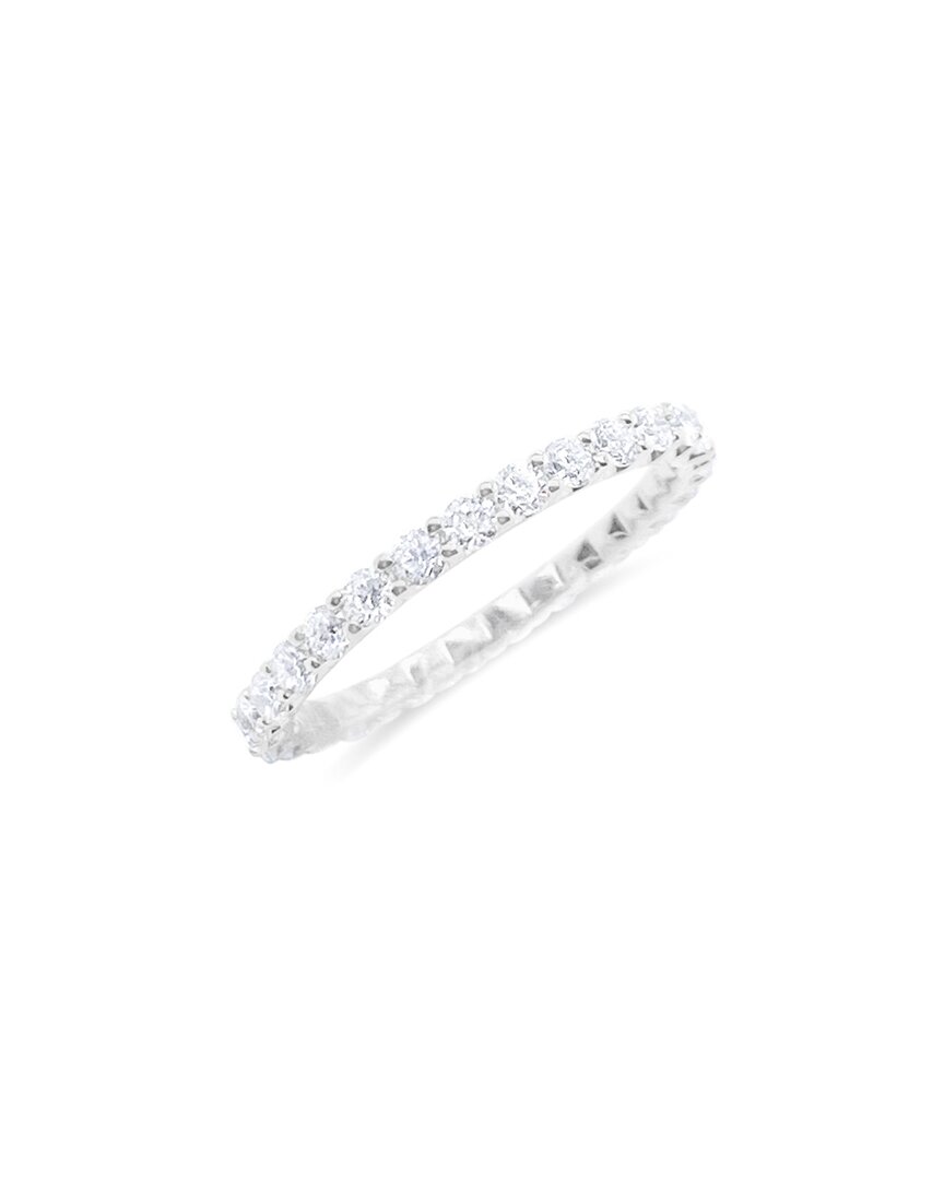 Meira T 14k 1.04 Ct. Tw. Lab-grown Diamond Stackable Ring In Silver