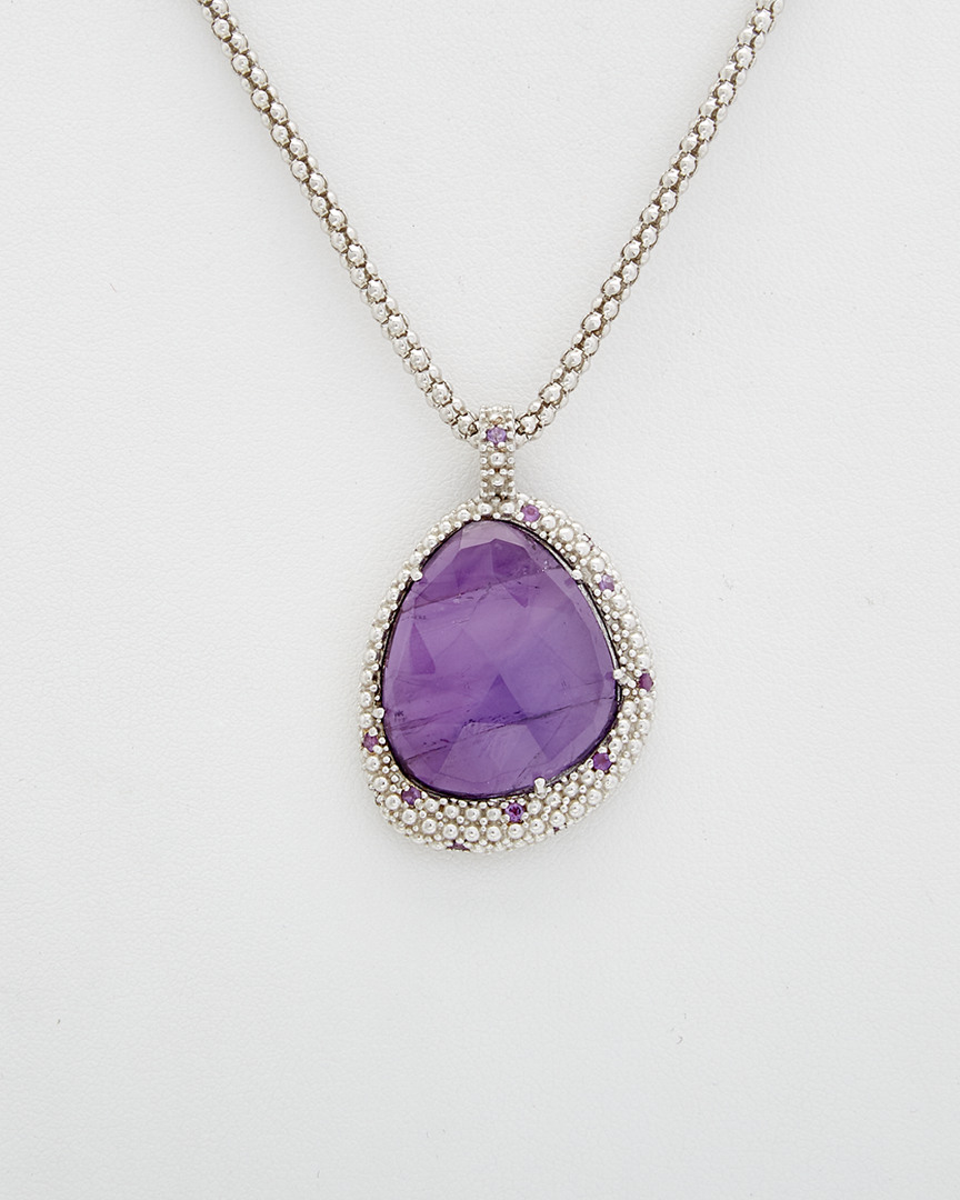 Phillip Gavriel Silver Amethyst Necklace