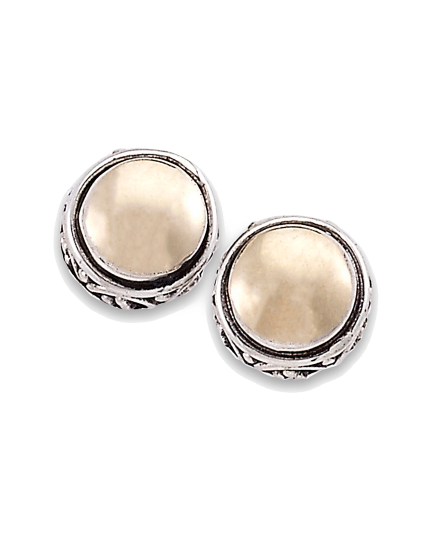 Shop Samuel B. 18k & Silver Round Studs