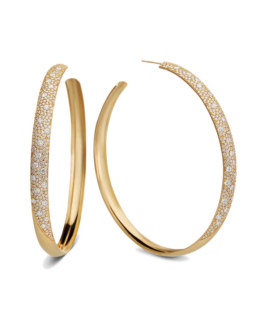 Shop Lana Jewelry 14k 4.18 Ct. Tw. Diamond Cluster Hoops In Gold