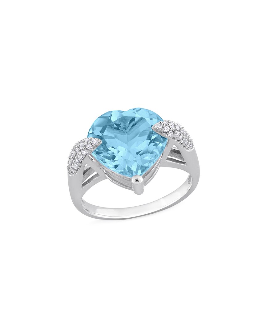 Rina Limor 14k 7.21 Ct. Tw. Diamond & Topaz Ring