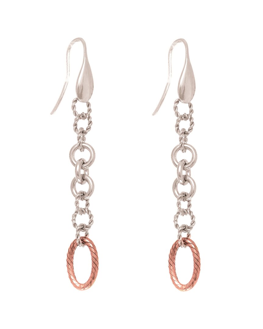 Phillip Gavriel 18k & Silver Italian Cable Drop Earrings