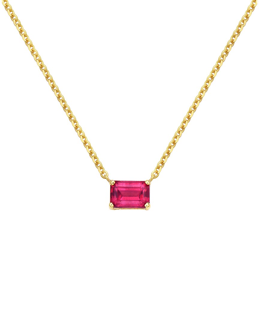 Gemstones 14k 0.65 Ct. Tw. Ruby Necklace