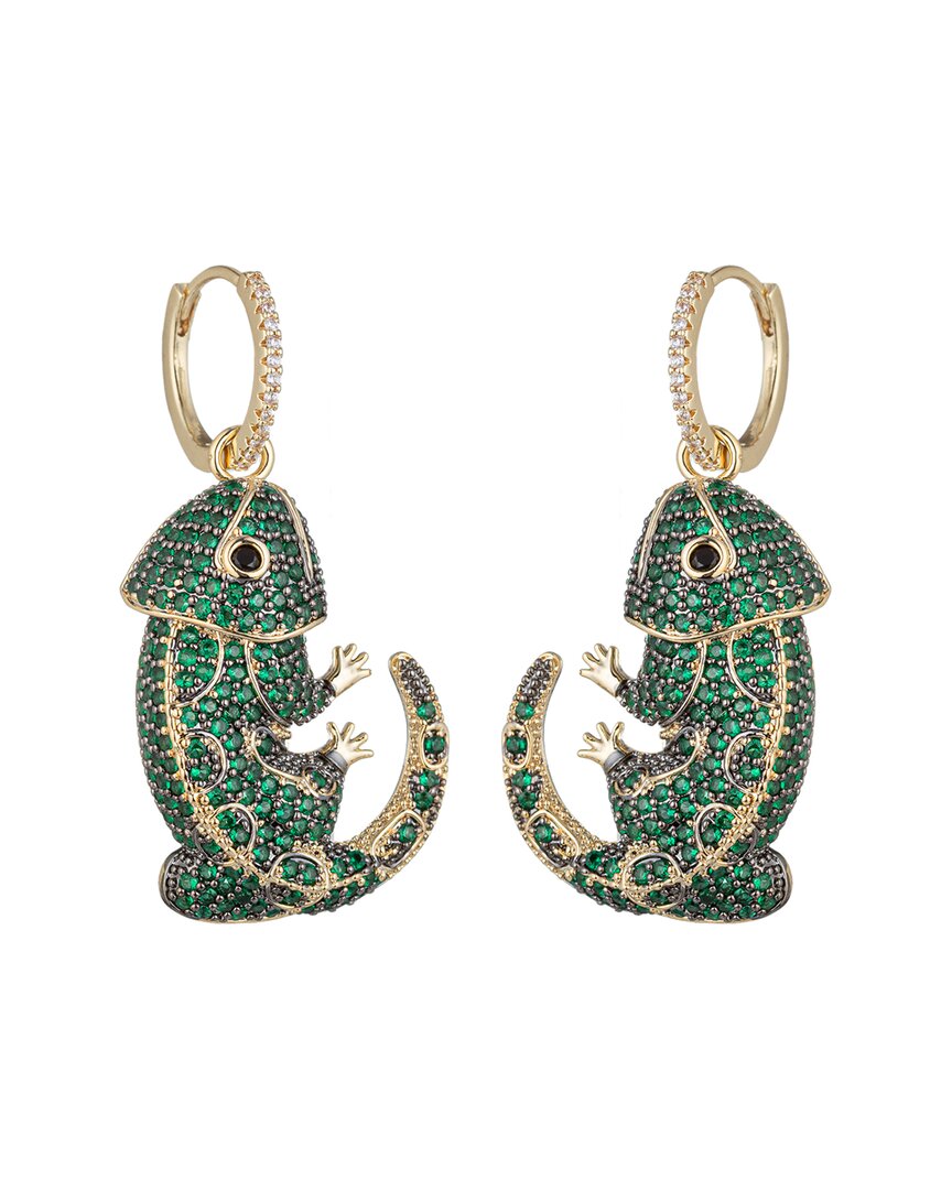 Eye Candy La Cz Anna Gecko Earrings