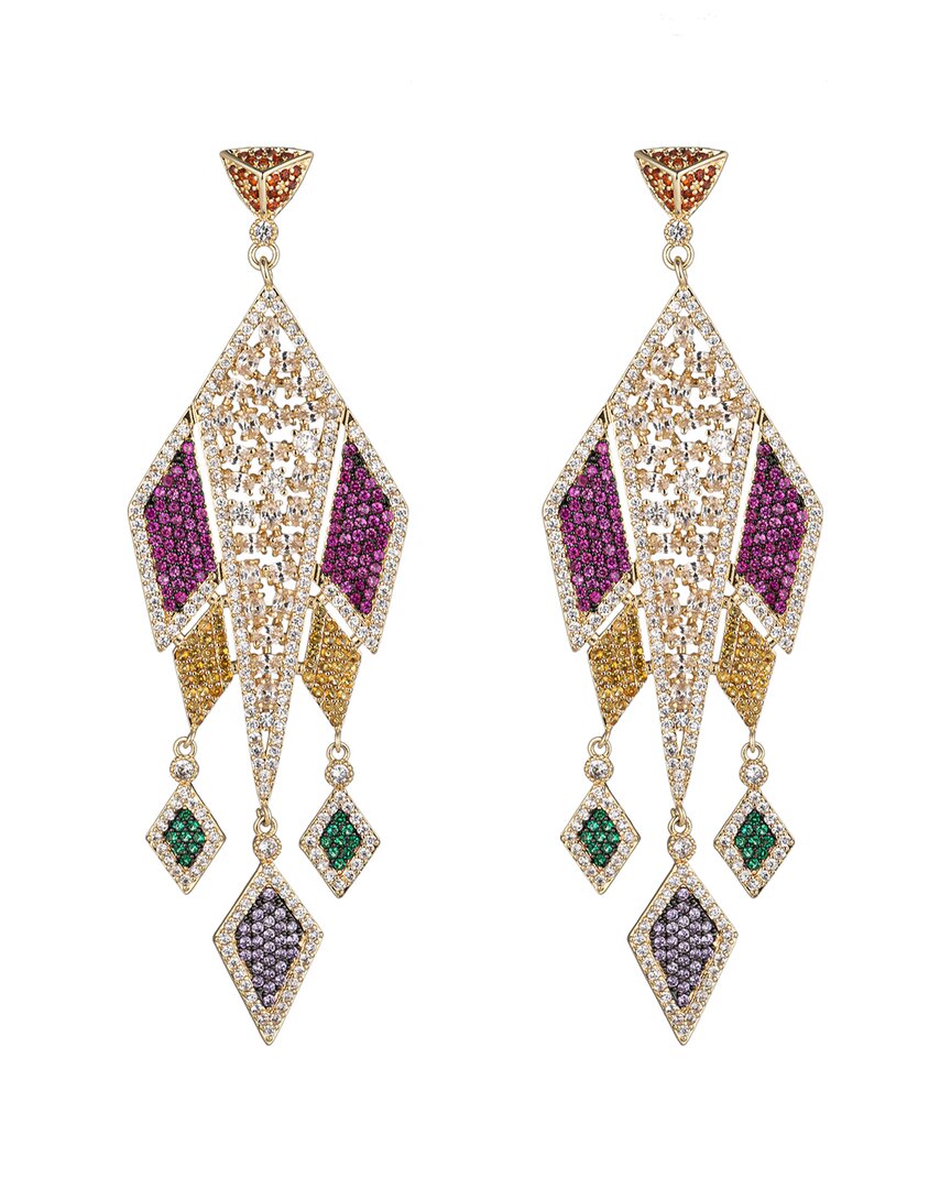Eye Candy La Cz Julia Rocket Ship Drop Earrings
