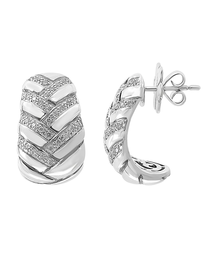 Effy Fine Jewelry Silver 0.33 Ct. Tw. Diamond Statement Earrings