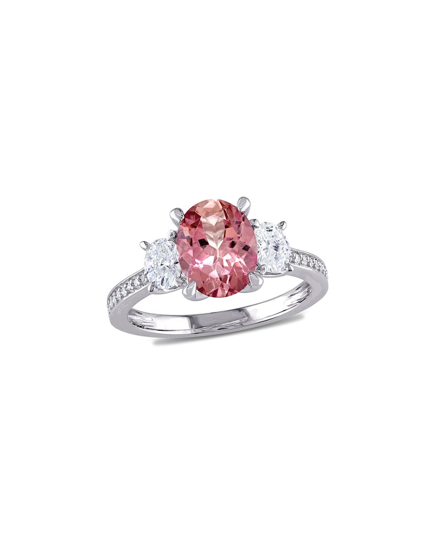 Rina Limor 14k 2.55 Ct. Tw. Diamond & Pink Tourmaline Ring