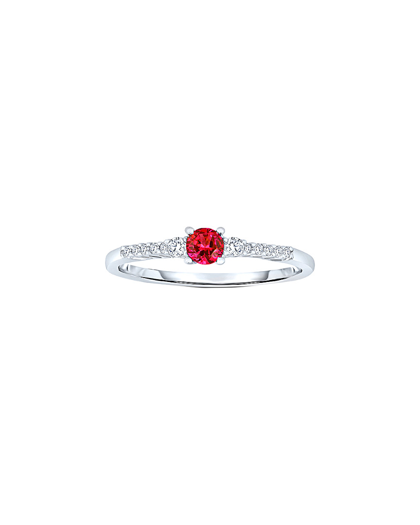 Genevive Silver Cz Ring