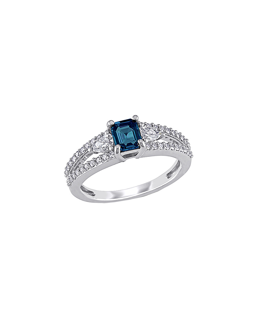 Rina Limor 14k 1.18 Ct. Tw. Diamond & Sapphire Ring