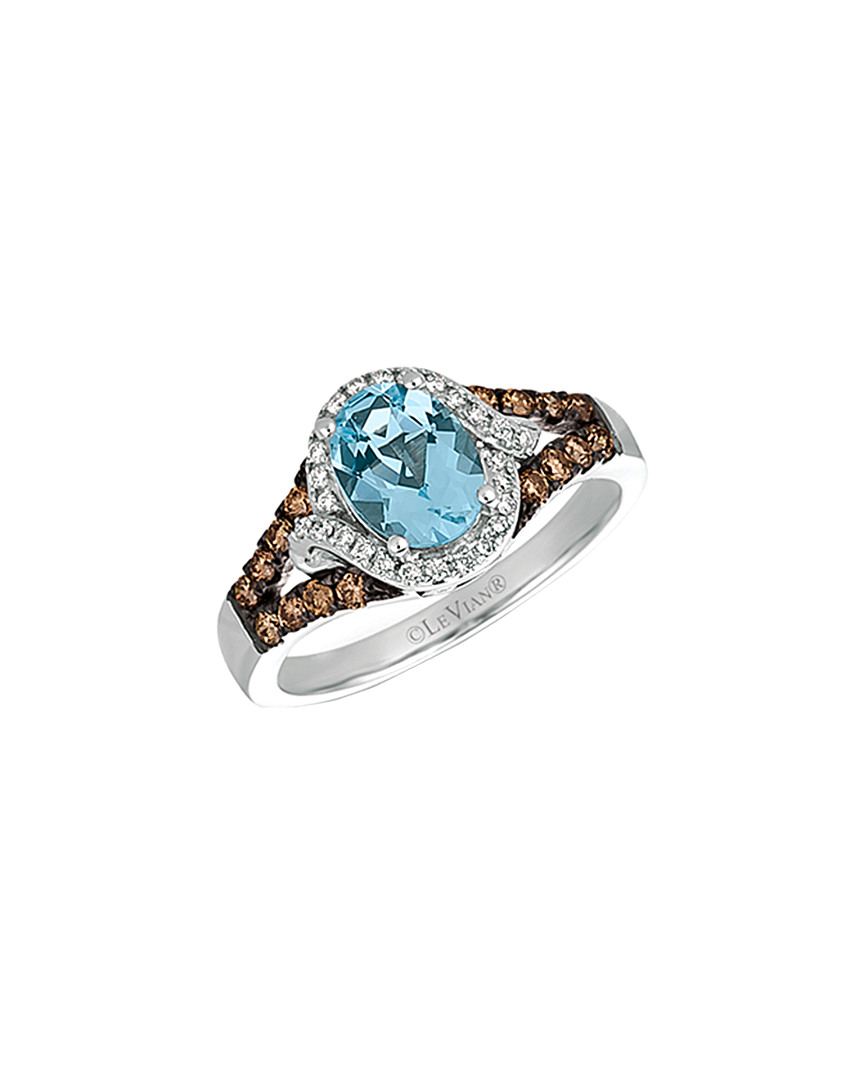 Le Vian 14k 1.32 Ct. Tw. Diamond & Aquamarine Ring